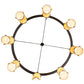 Meyda Lighting Beartooth 82" 8-Light Timeless Bronze Chandelier With Tawnyrock Idalight Shade