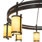 Meyda Lighting Beartooth 82" 8-Light Timeless Bronze Chandelier With Tawnyrock Idalight Shade