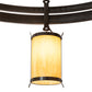 Meyda Lighting Beartooth 82" 8-Light Timeless Bronze Chandelier With Tawnyrock Idalight Shade