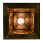 Meyda Lighting Beaver at Work 17" Antique Copper Pendant Light With Amber Mica Shade Glass