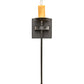 Meyda Lighting Bechar 6" Antique Iron Gate Wall Sconce With Ivory Candle Cover