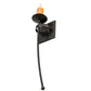 Meyda Lighting Bechar 6" Antique Iron Gate Wall Sconce With Ivory Candle Cover