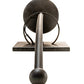 Meyda Lighting Bechar 6" Antique Iron Gate Wall Sconce With Ivory Candle Cover