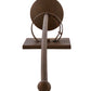 Meyda Lighting Bechar 6" Antique Rust Wall Sconce With Clear Seeded Shade Glass