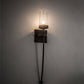 Meyda Lighting Bechar 6" Antiquity Wall Sconce With Clear Seeded Shade Glass