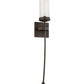 Meyda Lighting Bechar 6" Antiquity Wall Sconce With Clear Seeded Shade Glass