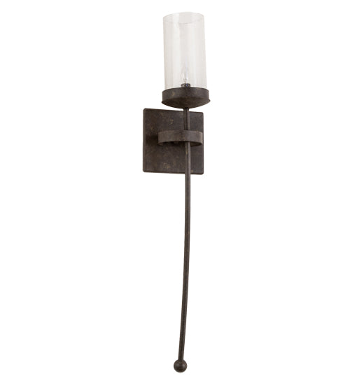 Meyda Lighting Bechar 6" Antiquity Wall Sconce With Clear Seeded Shade Glass