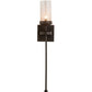 Meyda Lighting Bechar 6" Antiquity Wall Sconce With Clear Seeded Shade Glass