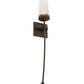 Meyda Lighting Bechar 6" Antiquity Wall Sconce With Clear Seeded Shade Glass