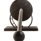 Meyda Lighting Bechar 6" Antiquity Wall Sconce With Clear Seeded Shade Glass