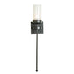 Meyda Lighting Bechar 6" Blackwash Wall Sconce With Clear Seeded Shade Glass