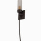 Meyda Lighting Bechar 6" Cajun Spice Wall Sconce With Frosted Clear Shade Glass