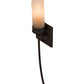 Meyda Lighting Bechar 6" Cajun Spice Wall Sconce With Frosted Clear Shade Glass