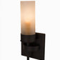 Meyda Lighting Bechar 6" Cajun Spice Wall Sconce With Frosted Clear Shade Glass