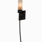 Meyda Lighting Bechar 6" Cajun Spice Wall Sconce With Frosted Clear Shade Glass