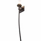 Meyda Lighting Bechar 6" Coffee Bean Wall Sconce With Clear Frosted Cylindre Shade Glass