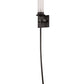 Meyda Lighting Bechar 6" Coffee Bean Wall Sconce With Clear Frosted Cylindre Shade Glass