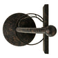 Meyda Lighting Bechar 6" Coffee Bean Wall Sconce With Clear Shade Glass