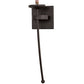 Meyda Lighting Bechar 6" Copper Rust Wall Sconce With Amber Tawnyrock Idalight Shade Glass