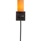 Meyda Lighting Bechar 6" Copper Rust Wall Sconce With Amber Tawnyrock Idalight Shade Glass