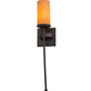 Meyda Lighting Bechar 6" Copper Rust Wall Sconce With Amber Tawnyrock Idalight Shade Glass