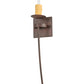 Meyda Lighting Bechar 6" Rusty Nail Wall Sconce With Ivory Faux Candlelight