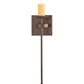 Meyda Lighting Bechar 6" Rusty Nail Wall Sconce With Ivory Faux Candlelight