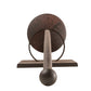 Meyda Lighting Bechar 6" Rusty Nail Wall Sconce With Ivory Faux Candlelight