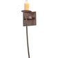 Meyda Lighting Bechar 6" Rusty Nail Wall Sconce With Ivory Faux Candlelight