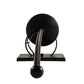 Meyda Lighting Bechar 6" Solar Black Wall Sconce With Clear Shade Glass