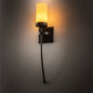 Meyda Lighting Bechar 6" Timeless Bronze Wall Sconce With Amber Tawnyrock Idalight Shade