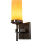 Meyda Lighting Bechar 6" Timeless Bronze Wall Sconce With Amber Tawnyrock Idalight Shade