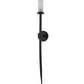 Meyda Lighting Bechar 6" Wrought Iron Wall Sconce With Clear Frosted Shade Glass