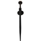 Meyda Lighting Bechar 6" Wrought Iron Wall Sconce With Clear Frosted Shade Glass