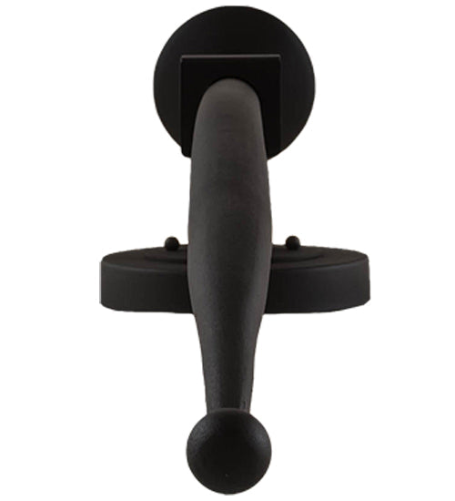 Meyda Lighting Bechar 6" Wrought Iron Wall Sconce With Clear Frosted Shade Glass