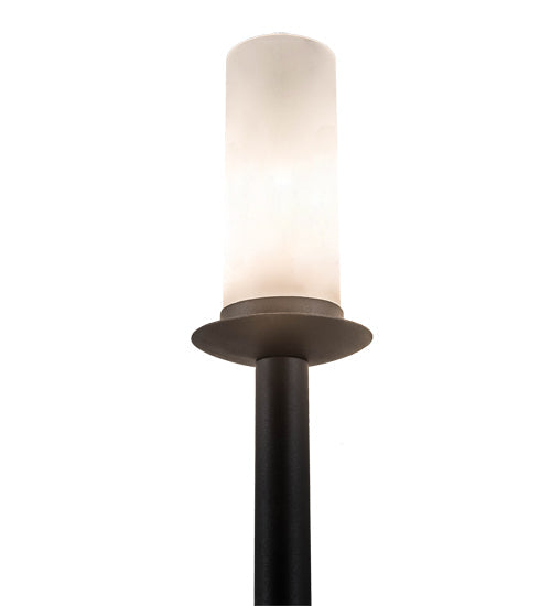 Meyda Lighting Bechar 6" Wrought Iron Wall Sconce With Clear Frosted Shade Glass