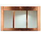 Meyda Lighting Beck 10" LED Natural Copper Flush Mount Light With Frosted Clear Shade Glass