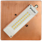 Meyda Lighting Beck 10" LED Natural Copper Flush Mount Light With Frosted Clear Shade Glass