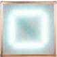 Meyda Lighting Beck 18" LED Natural Copper Flush Mount Light With Frosted Clear Shade Glass