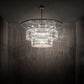 Meyda Lighting Beckam 72" 27-Light Sparkle Silver Chandelier With Statuario Idalight Shade