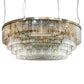 Meyda Lighting Beckam 72" Antique Brass Garland Chandelier With Crystal Baguettes Shade