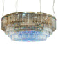 Meyda Lighting Beckam 72" Antique Brass Garland Chandelier With Crystal Baguettes Shade