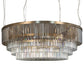 Meyda Lighting Beckam 72" LED Antique Brass Garland Chandelier With Clear Crystal Shade