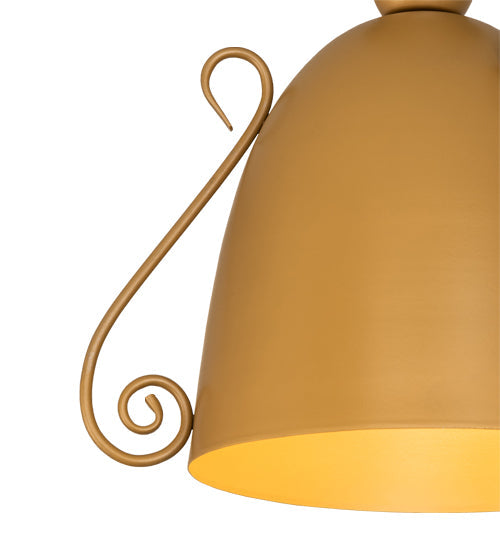 Meyda Lighting Bedford 13" Sahara Gold Pendant Light