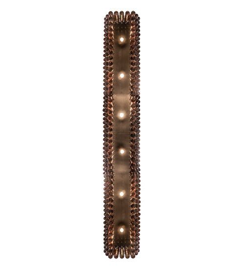 Meyda Lighting Beer 144" 6-Light Textured Black Beer Garden Chandelier With Amber Bottle Shade Glass