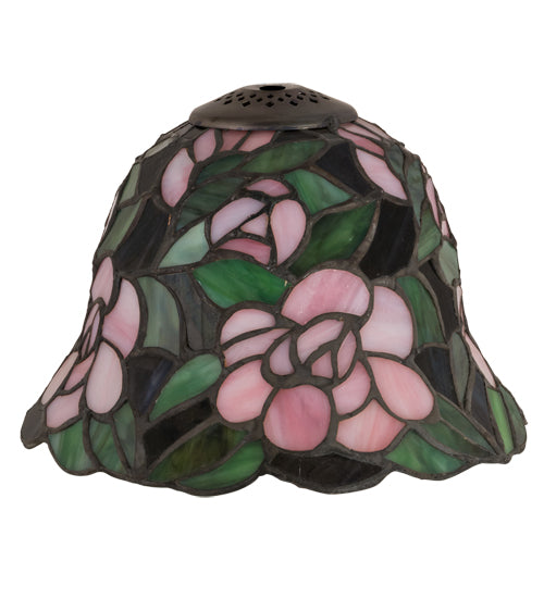 Meyda Lighting Begonia 8" Multi-Colored Shade Glass