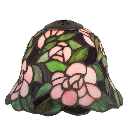 Meyda Lighting Begonia 8" Multi-Colored Shade Glass