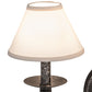 Meyda Lighting Bell 16" 2-Light Smoke Wall Sconce With Off White Textrene Shade