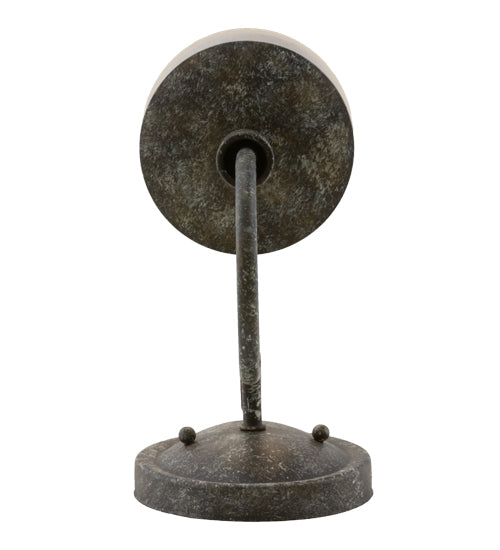 Meyda Lighting Bell 5" Ash Wall Sconce With Frosted White Shade Glass