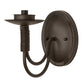 Meyda Lighting Bell 5" Oil Rubbed Bronze Wall Sconce With Frosted Shade Glass